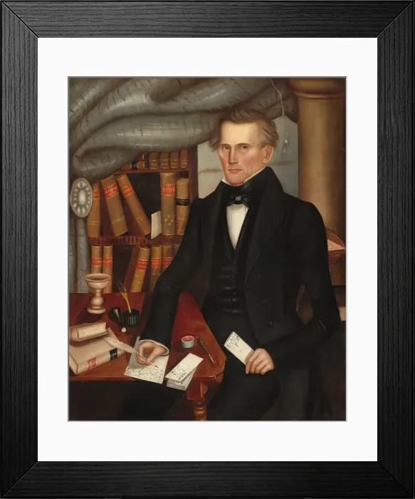 Framed Print : Vermont Lawyer, 1841. Creator: Horace Bundy Framed Print : Vermont Lawyer, 1841. Creator: Horace Bundy