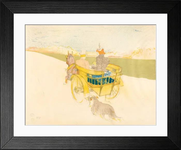Framed Print : Country Outing (Partie de campagne), 1897. Creator: Henri de Toulouse-Lautrec
