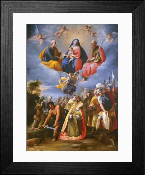 Framed Print : Martyrdom of Saint Margaret, c. 1608 / 1611. Creator: Giuseppe Cesari Framed Print : Martyrdom of Saint Margaret, c. 1608 / 1611. Creator: Giuseppe Cesari
