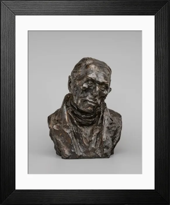 Framed Print : Francois-Pierre-Guillaume Guizot, model c. 1832 / 1835, cast 1929 / 1950 Framed Print : Francois-Pierre-Guillaume Guizot, model c. 1832 / 1835, cast 1929 / 1950