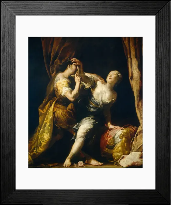 Framed Print : Tarquin and Lucretia, c. 1695 / 1700. Creator: Giuseppe Maria Crespi Framed Print : Tarquin and Lucretia, c. 1695 / 1700. Creator: Giuseppe Maria Crespi