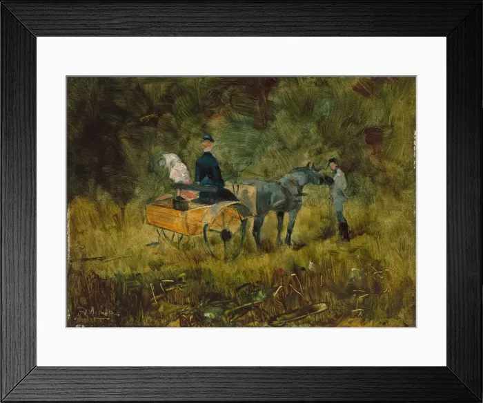 Framed Print : The Trap, 1880. Creator: Henri de Toulouse-Lautrec Framed Print : The Trap, 1880. Creator: Henri de Toulouse-Lautrec