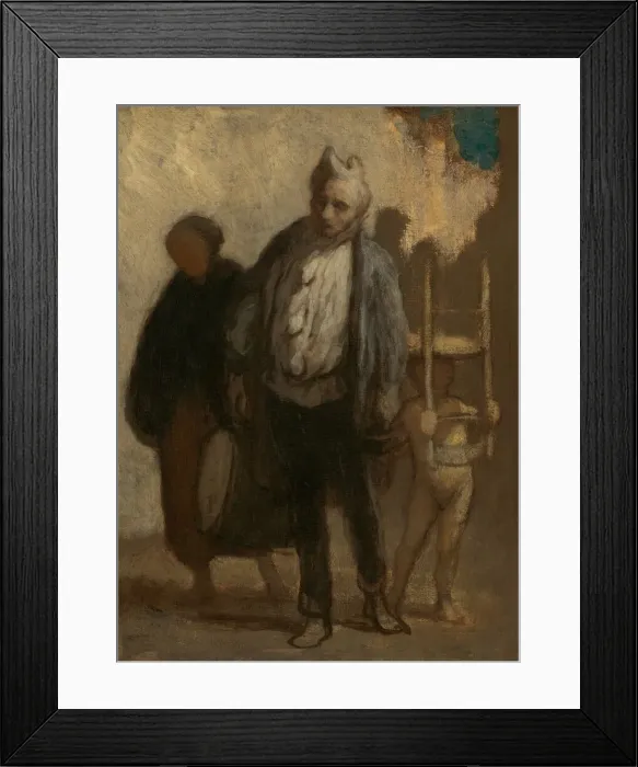 Framed Print : Wandering Saltimbanques, 1847 / 1850. Creator: Honore Daumier Framed Print : Wandering Saltimbanques, 1847 / 1850. Creator: Honore Daumier