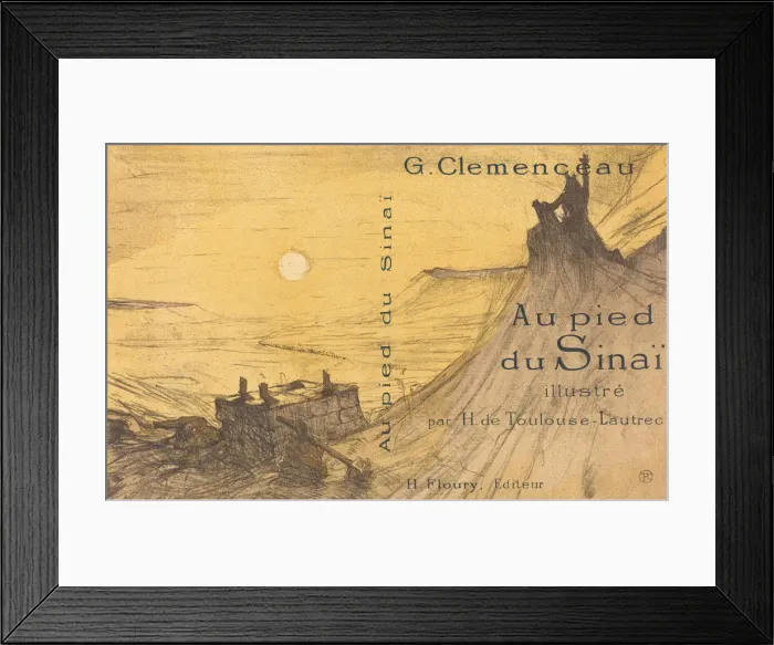 Framed Print : Cover for Au pied du Sinai, 1898. Creator: Henri de Toulouse-Lautrec Framed Print : Cover for Au pied du Sinai, 1898. Creator: Henri de Toulouse-Lautrec