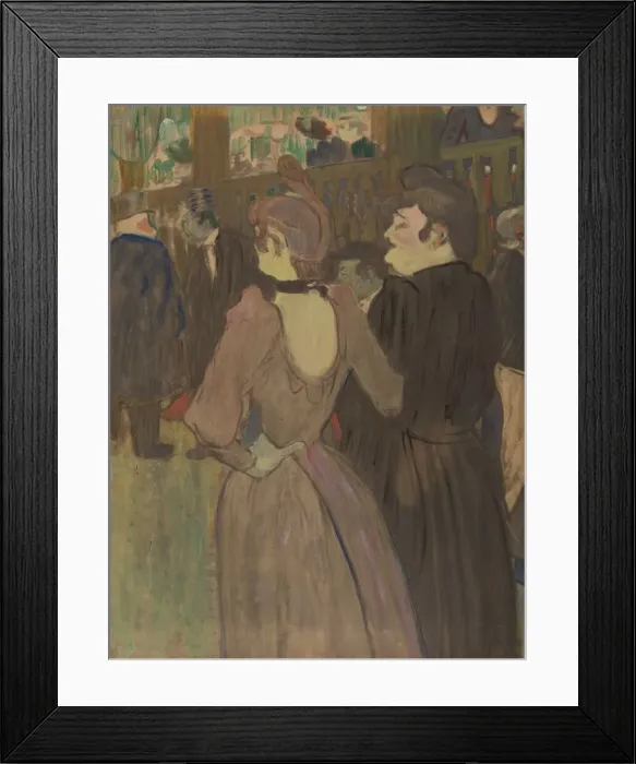 Framed Print : La Goulue and Her Sister, c. 1892. Creator: Henri de Toulouse-Lautrec Framed Print : La Goulue and Her Sister, c. 1892. Creator: Henri de Toulouse-Lautrec