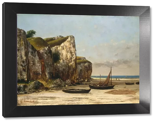 Beach in Normandy, c. 1872  /  1875. Creator: Gustave Courbet