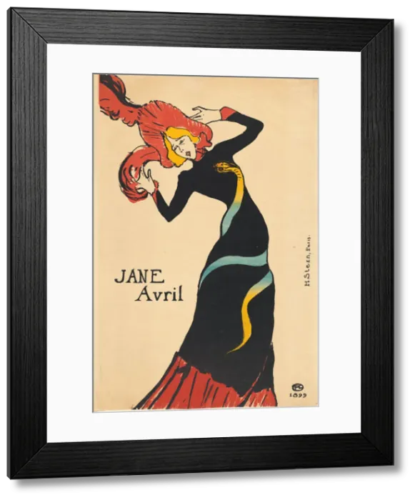 Framed Print : Jane Avril, 1899. Creator: Henri de Toulouse-Lautrec Framed Print : Jane Avril, 1899. Creator: Henri de Toulouse-Lautrec