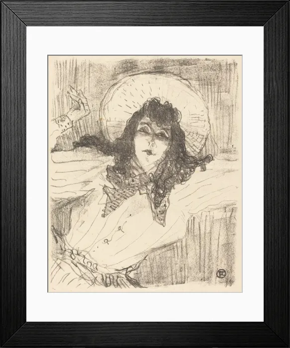 Framed Print : Eva Lavalliere, 1896. Creator: Henri de Toulouse-Lautrec Framed Print : Eva Lavalliere, 1896. Creator: Henri de Toulouse-Lautrec