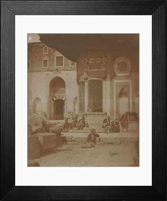 Framed Print : Gate to Imperial Palace and Fountain of Ahmed III, 1857. Creator: James Robertson Framed Print : Gate to Imperial Palace and Fountain of Ahmed III, 1857. Creator: James Robertson