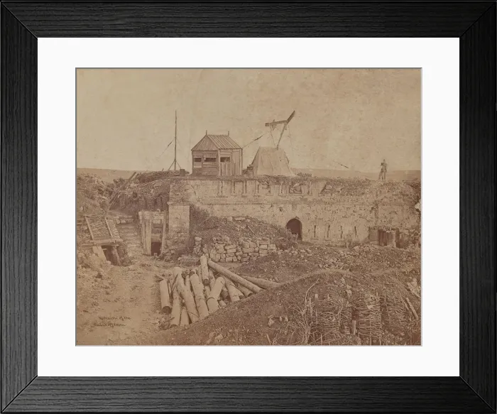 Framed Print : Remains of the Malakoff Tower, 1855-1856. Creator: James Robertson Framed Print : Remains of the Malakoff Tower, 1855-1856. Creator: James Robertson