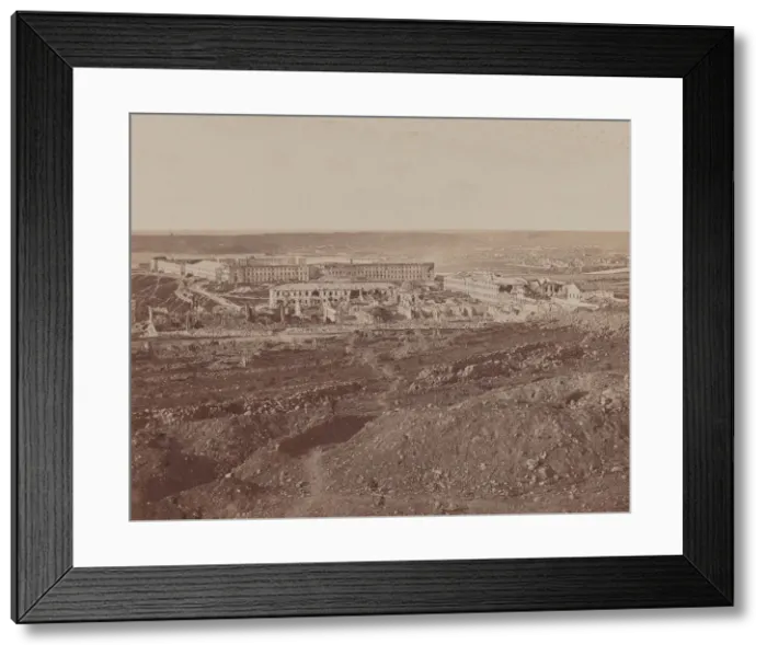 Framed Print : Ruined Buildings, 1855-1856. Creator: James Robertson Framed Print : Ruined Buildings, 1855-1856. Creator: James Robertson