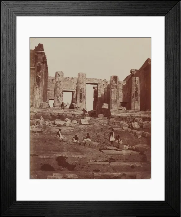 Framed Print : The Propylae on the Acropolis, 1857. Creator: James Robertson Framed Print : The Propylae on the Acropolis, 1857. Creator: James Robertson