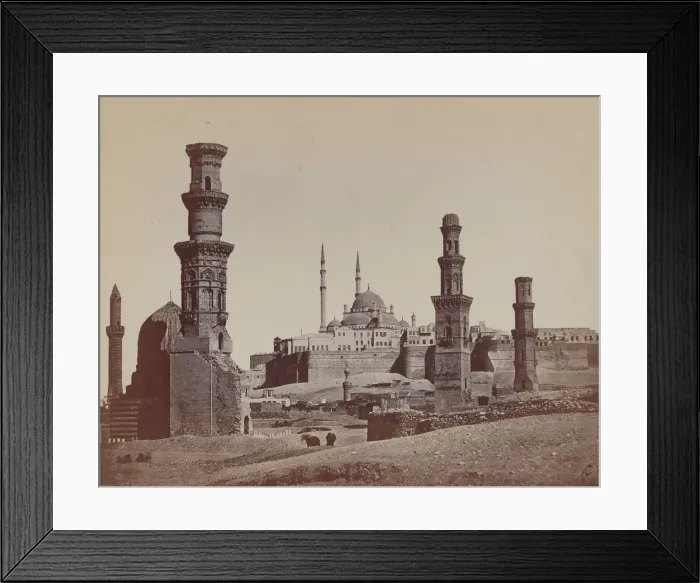 Framed Print : Tombs of Mamelukes, 1857. Creator: James Robertson Framed Print : Tombs of Mamelukes, 1857. Creator: James Robertson