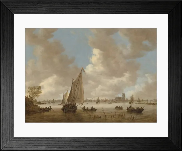 Framed Print : View of Dordrecht from the North, early 1650s. Creator: Jan van Goyen Framed Print : View of Dordrecht from the North, early 1650s. Creator: Jan van Goyen