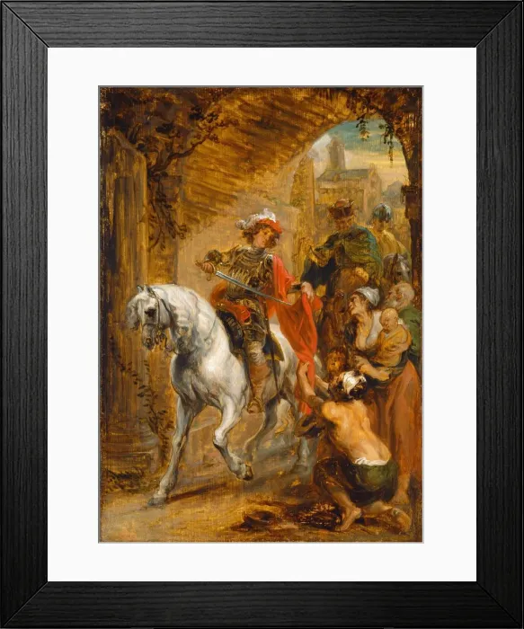 Framed Print : Saint Martin Dividing His Cloak, c. 1640 / 1645. Creator: Jan Boeckhorst Framed Print : Saint Martin Dividing His Cloak, c. 1640 / 1645. Creator: Jan Boeckhorst
