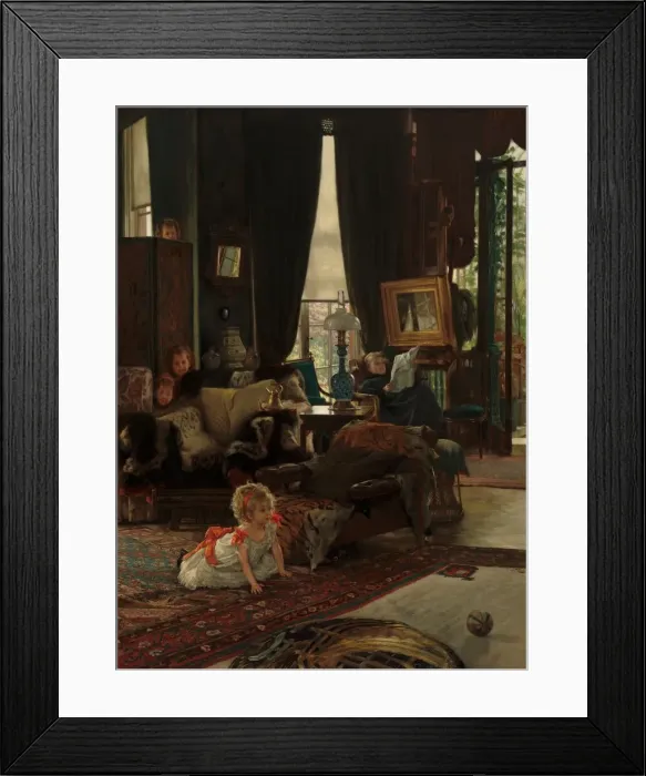 Framed Print : Hide and Seek, c. 1877. Creator: James Tissot Framed Print : Hide and Seek, c. 1877. Creator: James Tissot