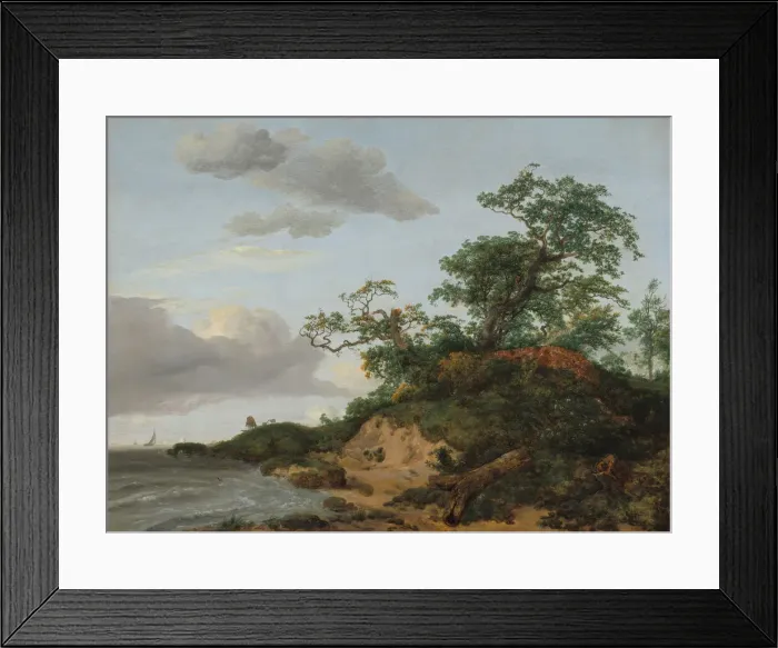 Framed Print : Dunes by the Sea, 1648. Creator: Jacob van Ruisdael Framed Print : Dunes by the Sea, 1648. Creator: Jacob van Ruisdael