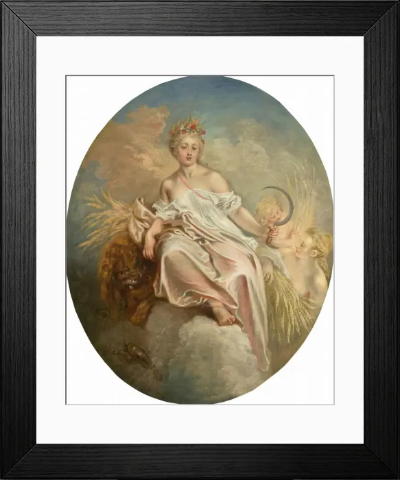 Framed Print : Ceres (Summer), c. 1717 / 1718. Creator: Jean-Antoine Watteau Framed Print : Ceres (Summer), c. 1717 / 1718. Creator: Jean-Antoine Watteau