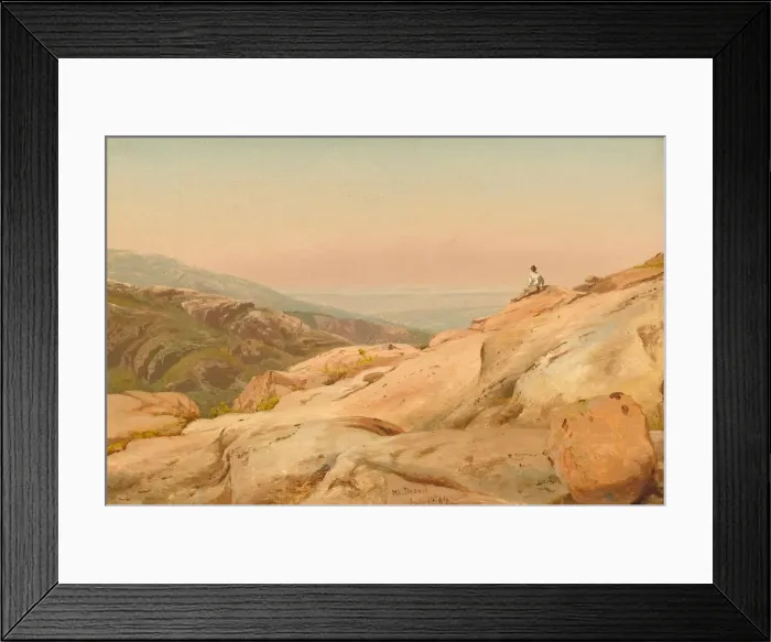 Framed Print : Mount Desert Island, Maine, 1864. Creator: Jervis McEntee Framed Print : Mount Desert Island, Maine, 1864. Creator: Jervis McEntee