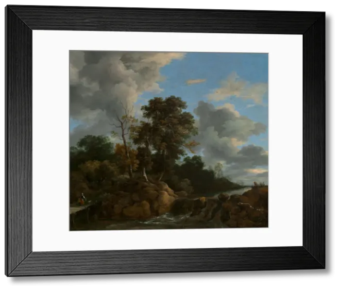 Framed Print : Landscape, c. 1670. Creator: Jacob van Ruisdael Framed Print : Landscape, c. 1670. Creator: Jacob van Ruisdael