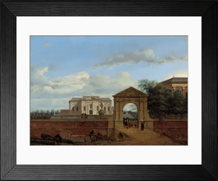 Framed Print : An Architectural Fantasy, c. 1670. Creator: Jan van der Heyden Framed Print : An Architectural Fantasy, c. 1670. Creator: Jan van der Heyden