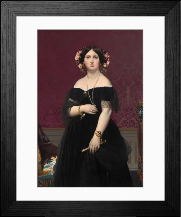 Framed Print : Madame Moitessier, 1851. Creator: Jean-Auguste-Dominique Ingres Framed Print : Madame Moitessier, 1851. Creator: Jean-Auguste-Dominique Ingres