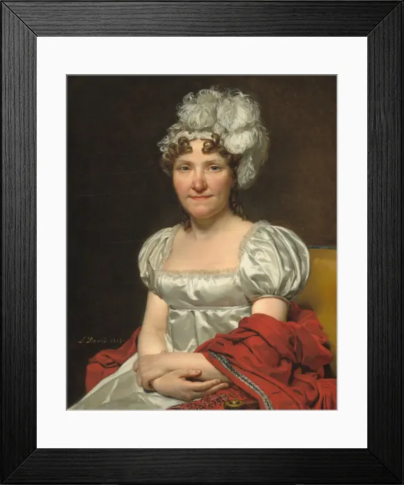 Framed Print : Madame David, 1813. Creator: Jacques-Louis David Framed Print : Madame David, 1813. Creator: Jacques-Louis David