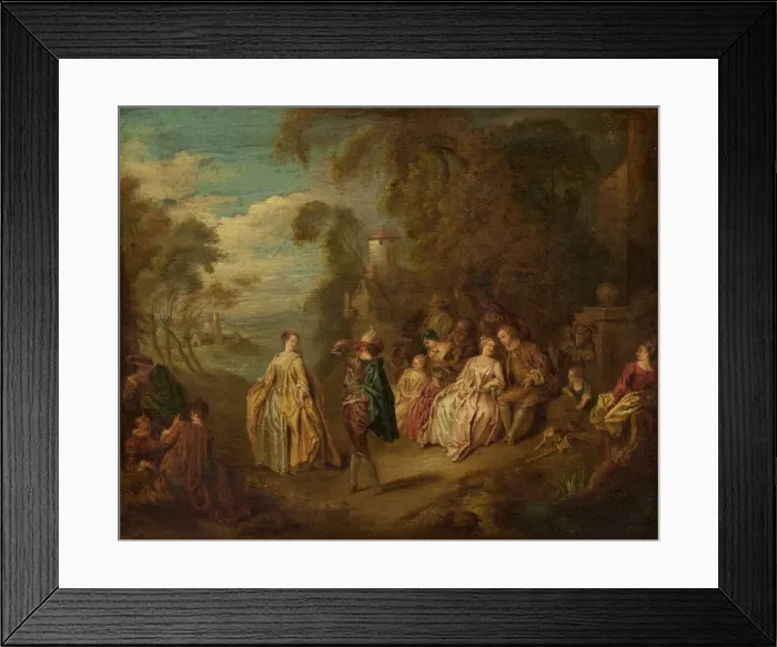 Framed Print : Fete Champetre, 18th or 19th century. Creator: Jean-Baptiste Pater Framed Print : Fete Champetre, 18th or 19th century. Creator: Jean-Baptiste Pater