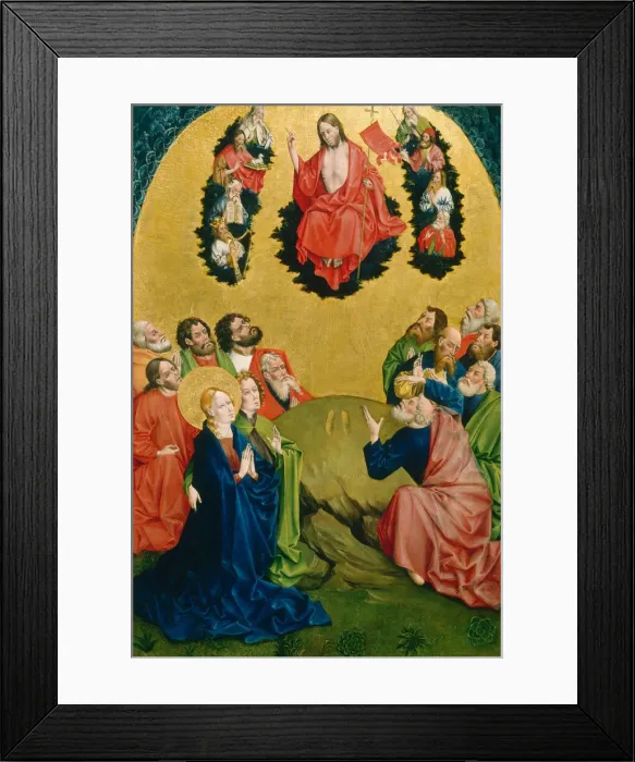 Framed Print : The Ascension, 1456 / 1457. Creator: Johann Koerbecke Framed Print : The Ascension, 1456 / 1457. Creator: Johann Koerbecke