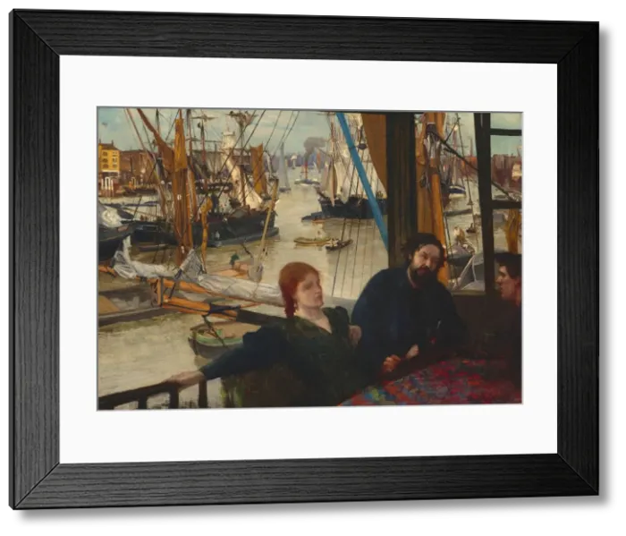 Framed Print : Wapping, 1860-1864. Creator: James Abbott McNeill Whistler Framed Print : Wapping, 1860-1864. Creator: James Abbott McNeill Whistler