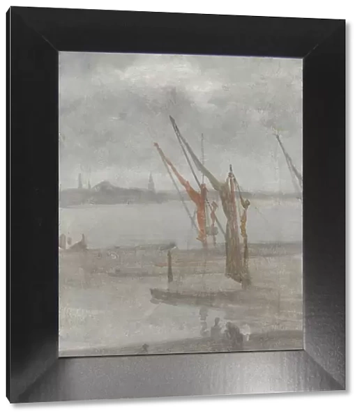 Grey and Silver: Chelsea Wharf, c. 1864  /  1868. Creator: James Abbott McNeill Whistler