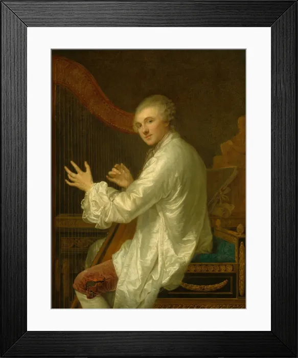 Framed Print : Ange Laurent de La Live de Jully, probably 1759. Creator: Jean-Baptiste Greuze Framed Print : Ange Laurent de La Live de Jully, probably 1759. Creator: Jean-Baptiste Greuze
