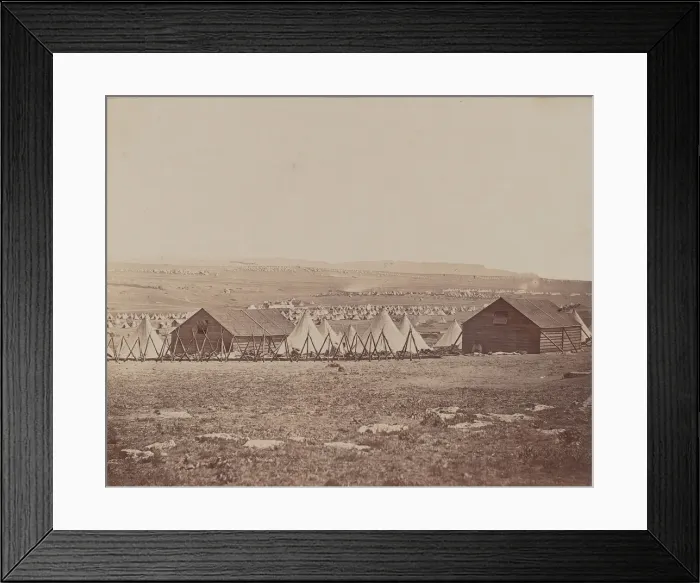 Framed Print : Camp of the 17th Regiment, 1855-1856. Creator: James Robertson Framed Print : Camp of the 17th Regiment, 1855-1856. Creator: James Robertson