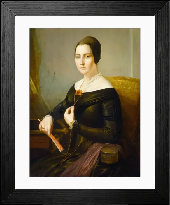 Framed Print : Elizabeth Oakes Prince Smith (Mrs. Seba Smith), c. 1845. Creator: John Wesley Paradise Framed Print : Elizabeth Oakes Prince Smith (Mrs. Seba Smith), c. 1845. Creator: John Wesley Paradise