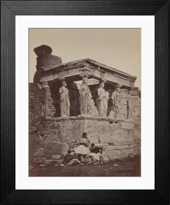 Framed Print : Caryatids of the Erectheum, 1857. Creator: James Robertson Framed Print : Caryatids of the Erectheum, 1857. Creator: James Robertson