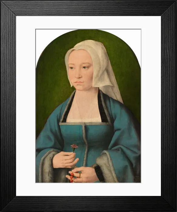 Framed Print : Margaretha Boghe, probably 1518. Creator: Joos van Cleve Framed Print : Margaretha Boghe, probably 1518. Creator: Joos van Cleve
