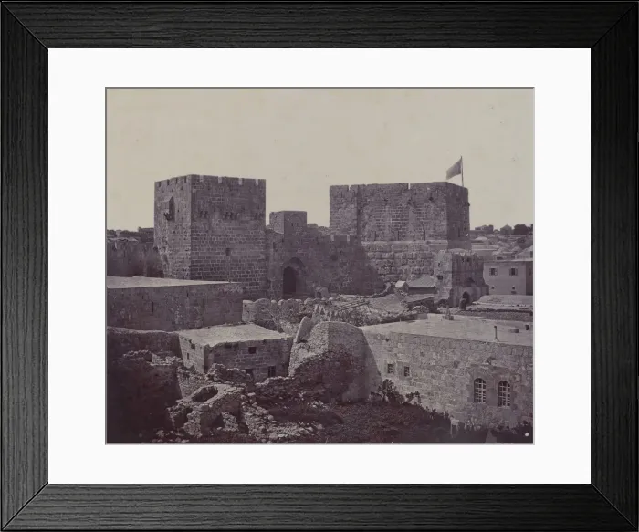Framed Print : Jerusalem - Section of Old City, 1857. Creator: James Robertson Framed Print : Jerusalem - Section of Old City, 1857. Creator: James Robertson