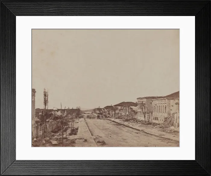 Framed Print : Street in Sebastopol, 1855-1856. Creator: James Robertson Framed Print : Street in Sebastopol, 1855-1856. Creator: James Robertson