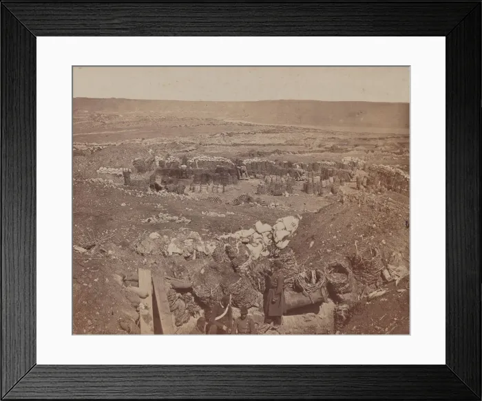 Framed Print : The Mamelon Vert, 1855-1856. Creator: James Robertson Framed Print : The Mamelon Vert, 1855-1856. Creator: James Robertson