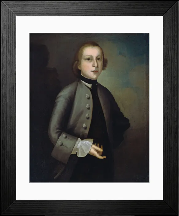 Framed Print : Isaac Foster, Jr. 1755. Creator: Joseph Badger Framed Print : Isaac Foster, Jr. 1755. Creator: Joseph Badger