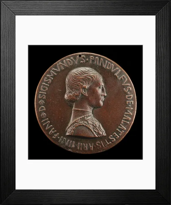 Framed Print : Sigismondo Pandolfo Malatesta, 1417-1468, Lord of Rimini and Fano [obverse], c. 1445