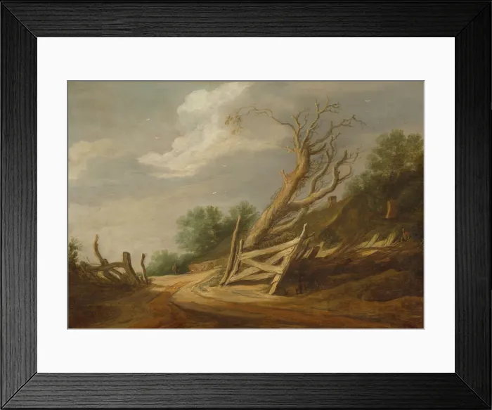 Framed Print : Landscape with Open Gate, c. 1630 / 1635. Creator: Pieter Molijn Framed Print : Landscape with Open Gate, c. 1630 / 1635. Creator: Pieter Molijn