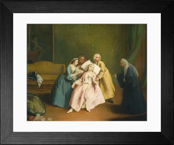 Framed Print : The Faint, c. 1744. Creator: Pietro Longhi Framed Print : The Faint, c. 1744. Creator: Pietro Longhi