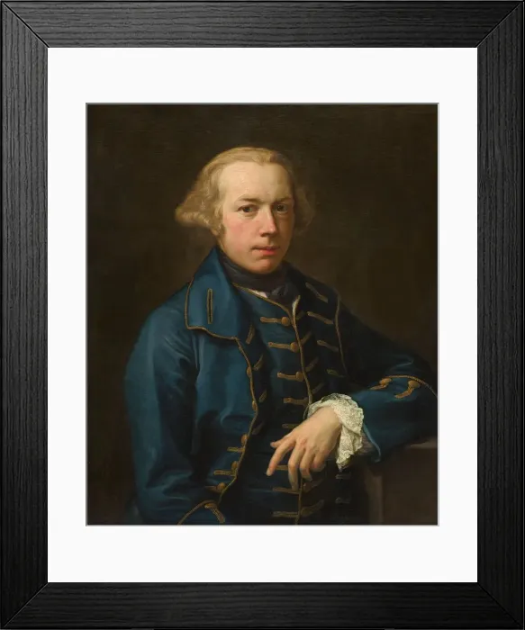 Framed Print : Portrait of a Gentleman, c. 1762. Creator: Pompeo Batoni