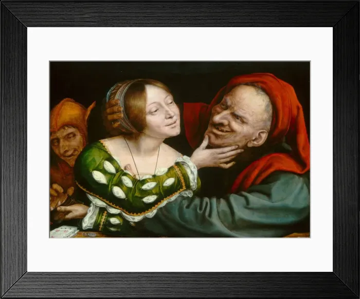 Framed Print : Ill-Matched Lovers, c. 1520 / 1525. Creator: Quinten Metsys Framed Print : Ill-Matched Lovers, c. 1520 / 1525. Creator: Quinten Metsys