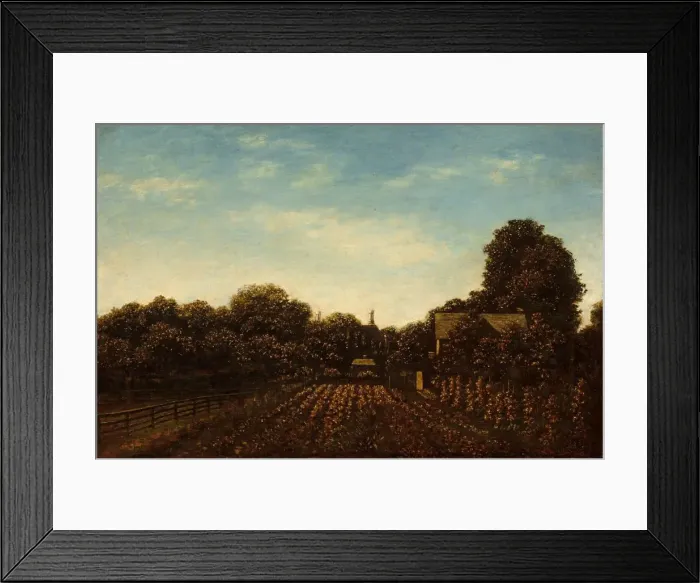 Framed Print : The Artists Garden, c. 1879 / 1889. Creator: Ralph Blakelock Framed Print : The Artists Garden, c. 1879 / 1889. Creator: Ralph Blakelock