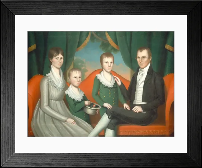 Framed Print : Family Portrait, 1804. Creator: Ralph Earl Framed Print : Family Portrait, 1804. Creator: Ralph Earl