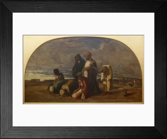 Framed Print : Prayers in the Desert, 1840-1849. Creator: William James Muller Framed Print : Prayers in the Desert, 1840-1849. Creator: William James Muller