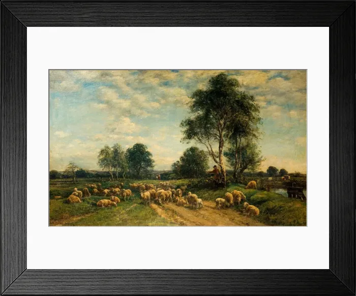 Framed Print : The Halt, 1880. Creator: William Mark Fisher Framed Print : The Halt, 1880. Creator: William Mark Fisher