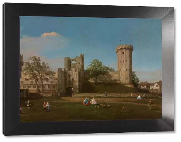 Warwick Castle, East Front from the Outer Court, 1752. Creator: Canaletto